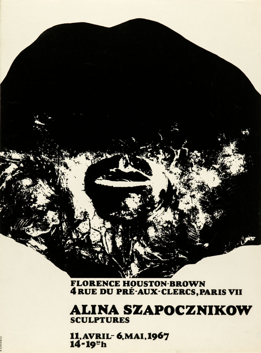 Okładka - Alina Szapocznikow. Skulptures, 11 avril – 6 mai 1967, Florence Houston-Brown, Paris