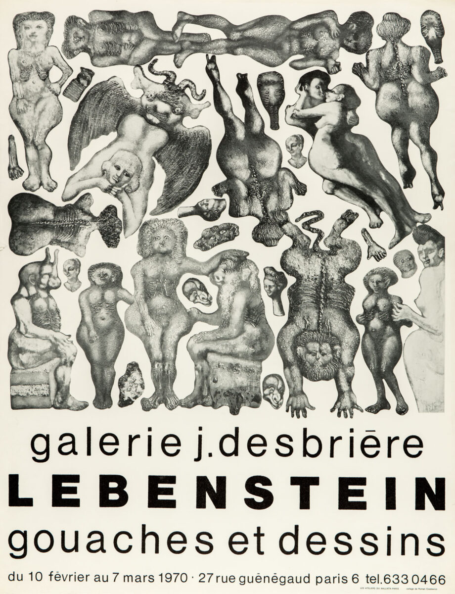 Okładka - Lebenstein. Gouaches et dessins. Galerie J. Desbriére du 10 février au 7 mars 1970