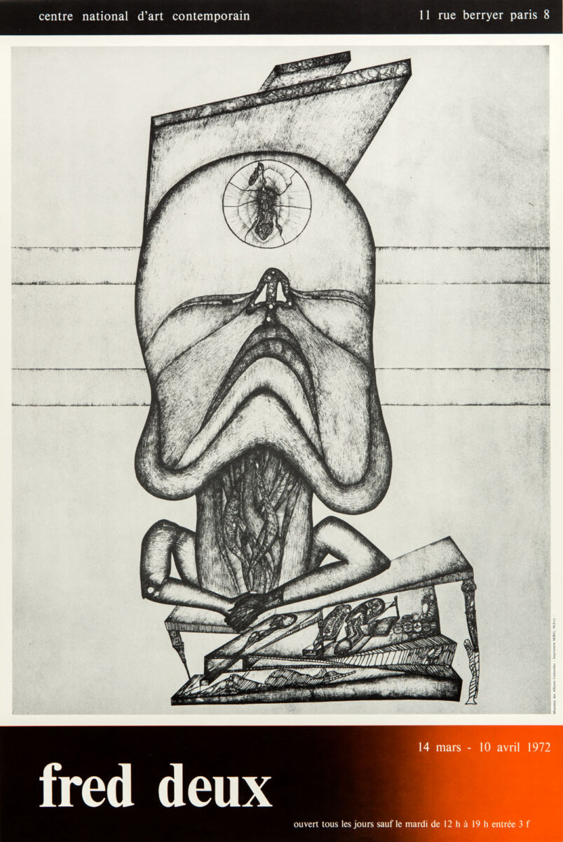 Okładka - Fred Deux. Centre national d’art contemporain, 11 rue Berryer Paris 8, 14 mars – 10 avril 1972