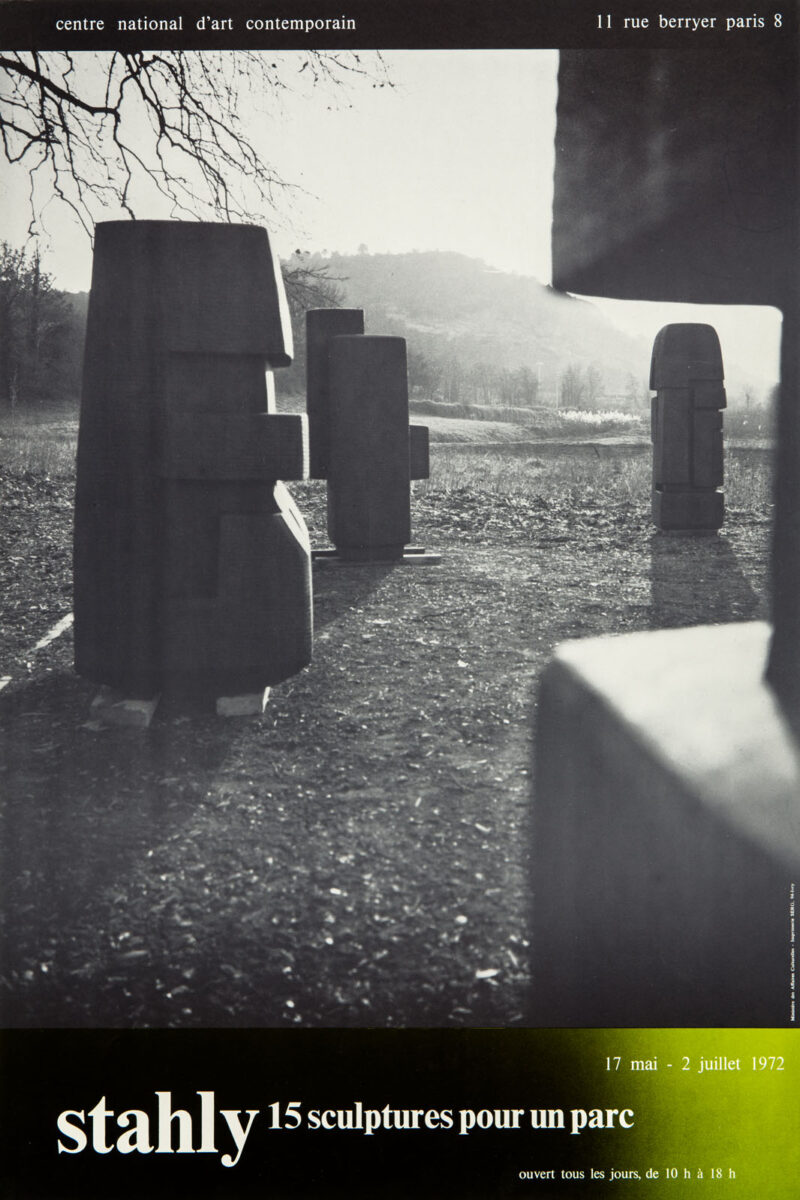 Cover - Stahly, 15 sculptures pour un parc. Centre national d’art contemporain, 11 rue Berryer Paris 8, 17 mai – 2 juillet 1972