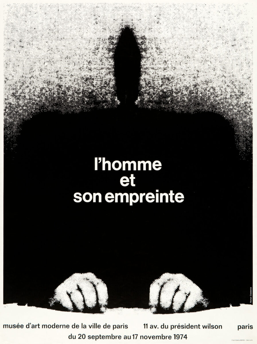 Okładka - L'Homme et son empreinte. Musée d’Art moderne de la Ville de Paris, du 20 septembre au 17 novembre 1974