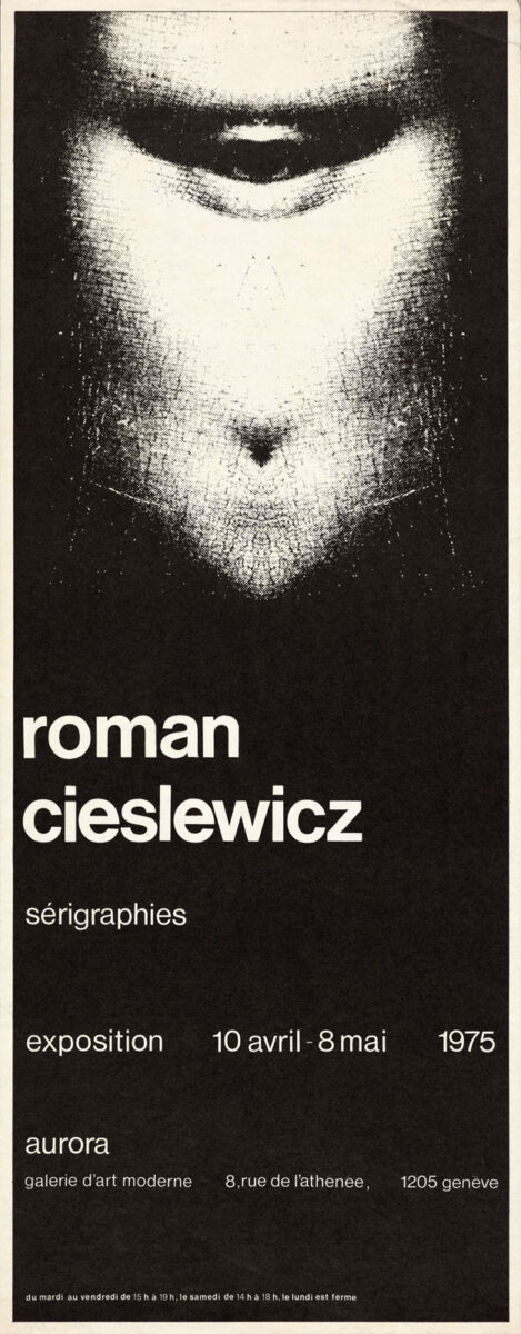 Okładka - Roman Cieslewicz. Sérigraphies. Exposition 10 avril – 8 mai 1975, Aurora Galerie d'Art moderne