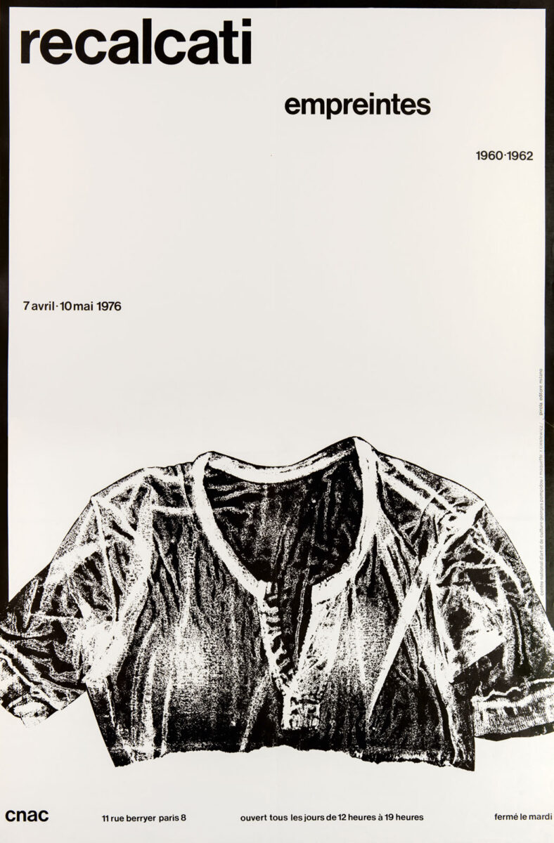 Okładka - Recalcati. Empreintes 1960–1962. 7 avril – 10 mai 1976, CNAC, Paris