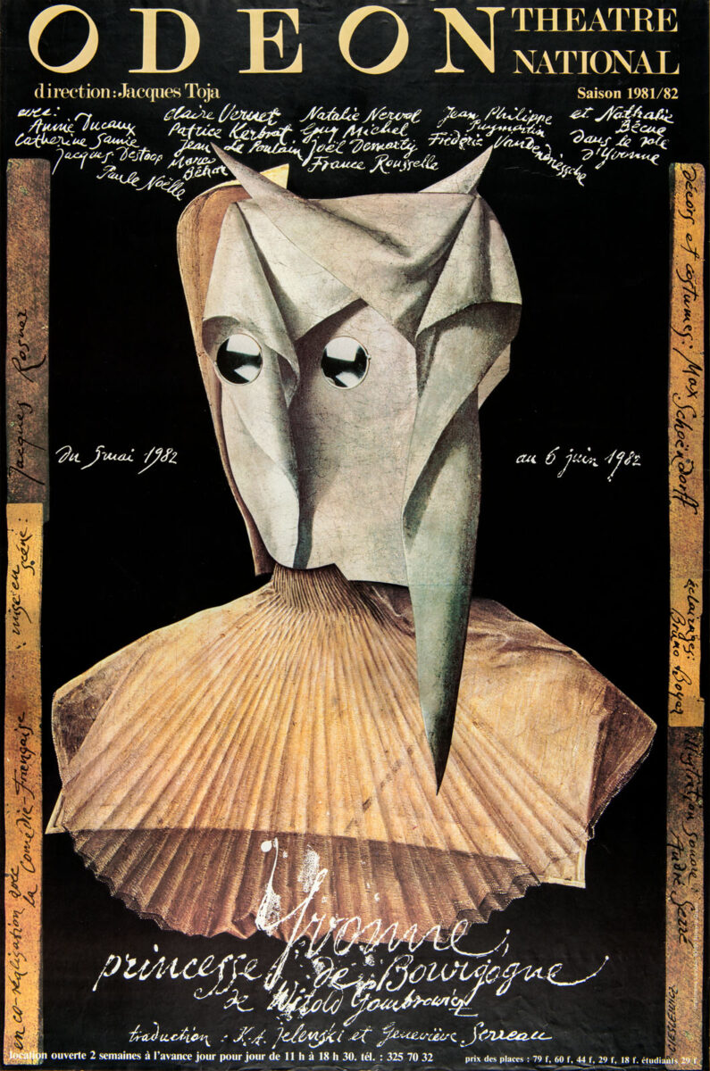 Okładka - Yvonne princesse de Bourgogne, Witold Gombrowicz. Théâtre National de l'Odéon, Saison 1981/82