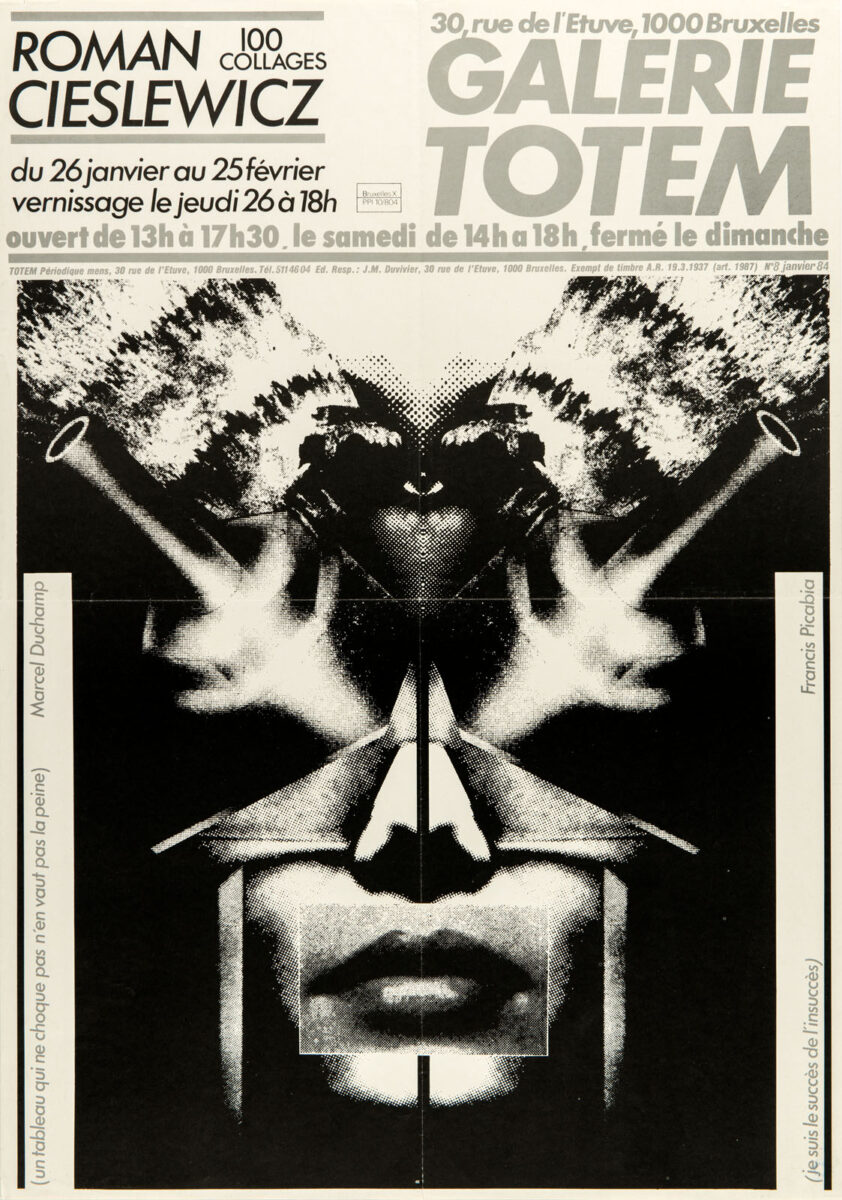 Okładka - Roman Cieslewicz. 100 collages. Galerie Totem, Bruxelles