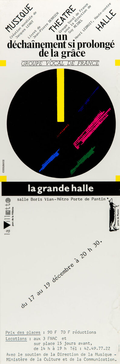 Okładka - La Grande Halle. Un déchaînement si prolongé de la grâce. Groupe Vocal de France
