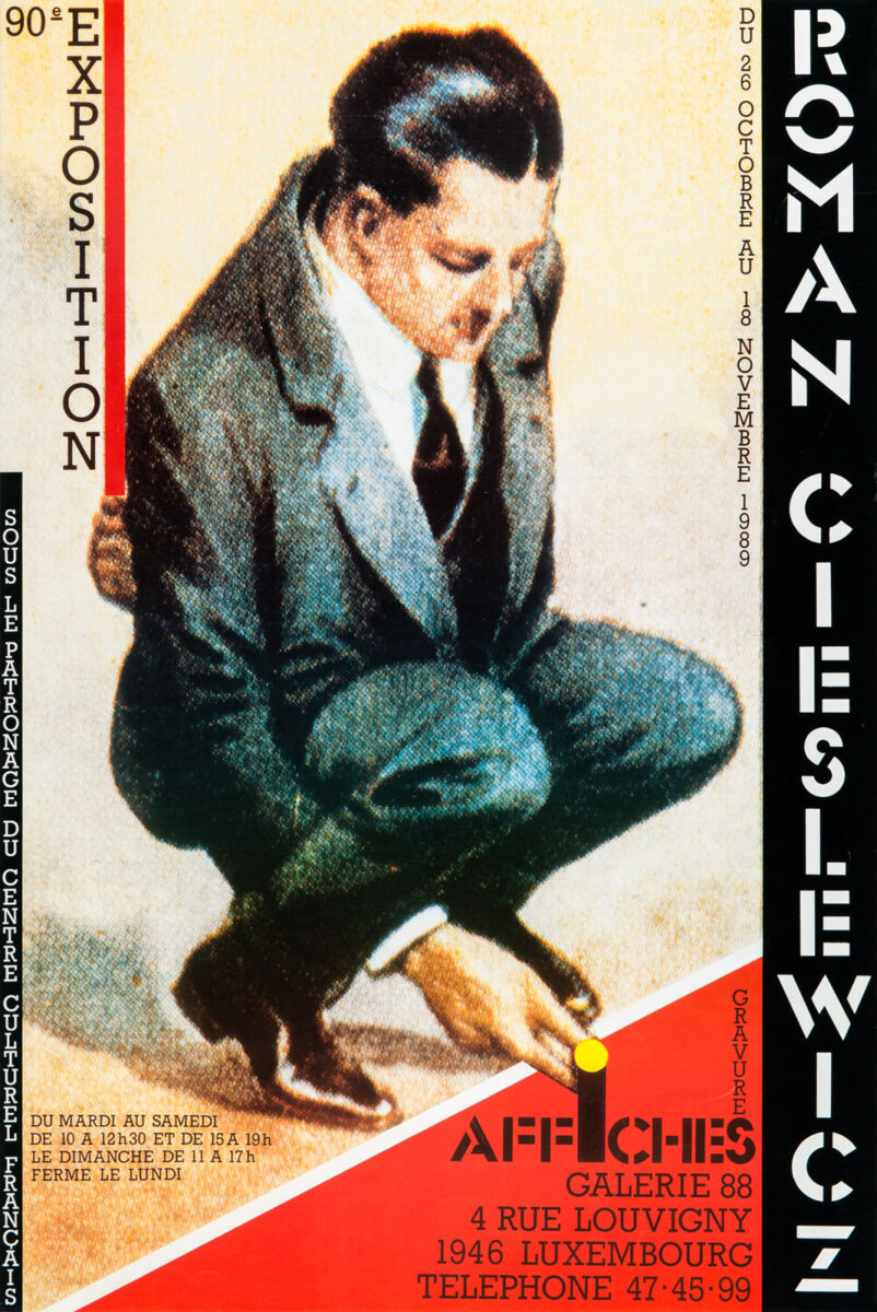 Okładka - Roman Cieslewicz. Affiches, gravures. Galerie 88, Luxembourg, du 26 octobre au 18 novembre 1989