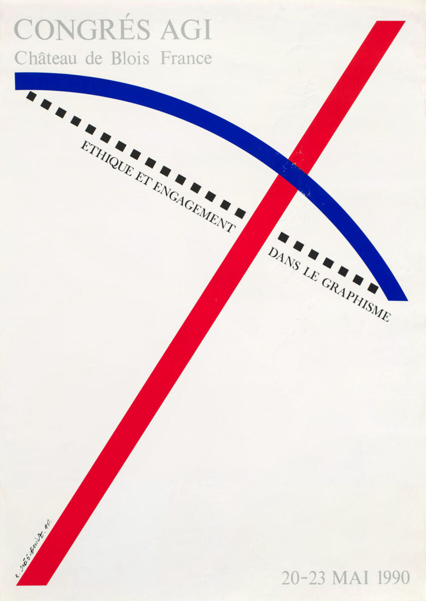 Okładka - Congrés AGI. Château de Blois, France. Éthique et egagement dans le graphisme. 20–23 Mai 1990