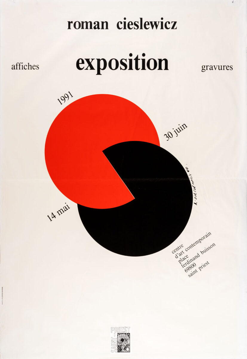 Okładka - Roman Cieslewicz. Exposition, affiches, gravures. 14 mai – 30 juin 1991, Centre d'Art Contemporain, Saint-Priest