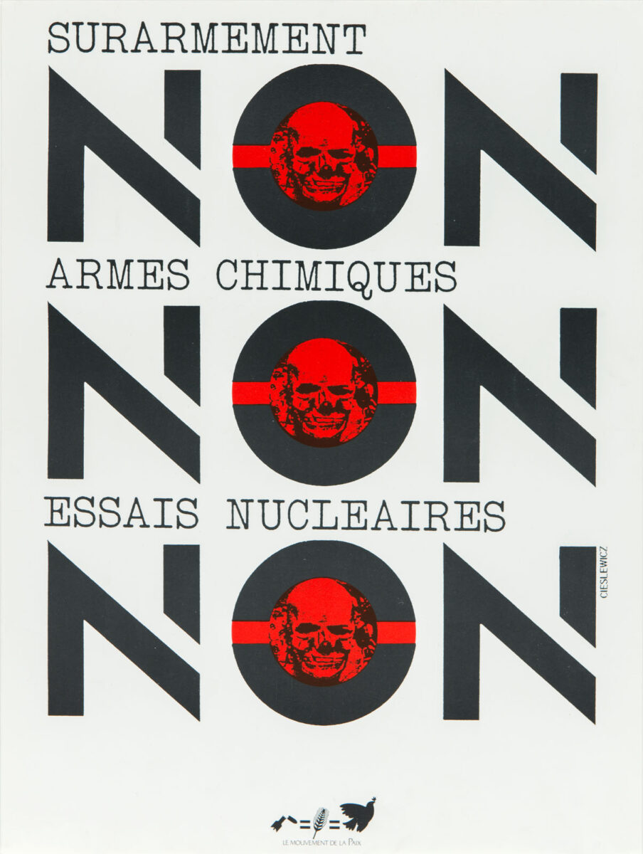 Okładka - Surarmement NON. Armes Chimiques NON. Essais nucléaires NON