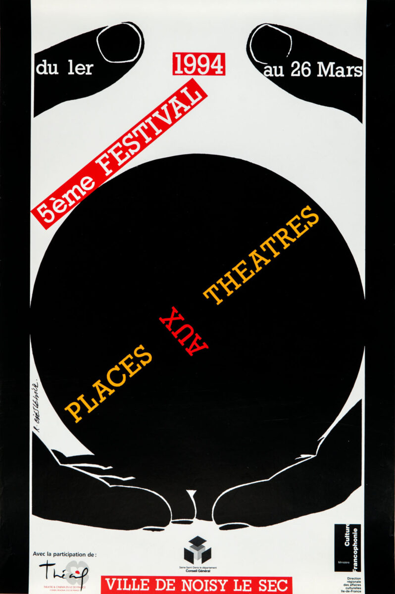 Okładka - Places aux Théâtres. 5ème Festival. Du 1er au 26 mars 1994, Ville de Noisy-le-Sec