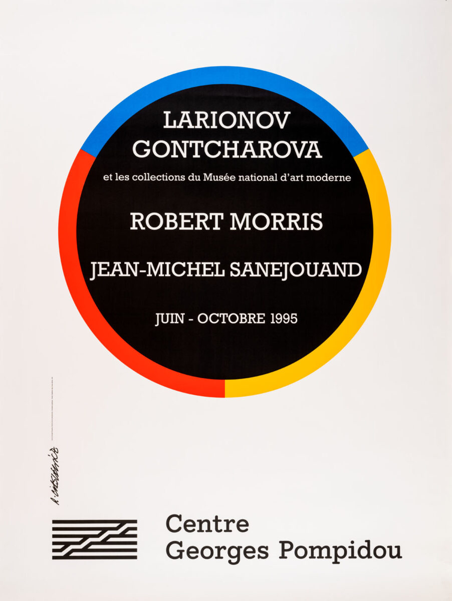Okładka - Larionov, Gontcharova et les collections du Musée national d'art moderne, Robert Morris, Jean–Michel Sanejouand. Juin – octobre 1995, Centre Georges Pompidou
