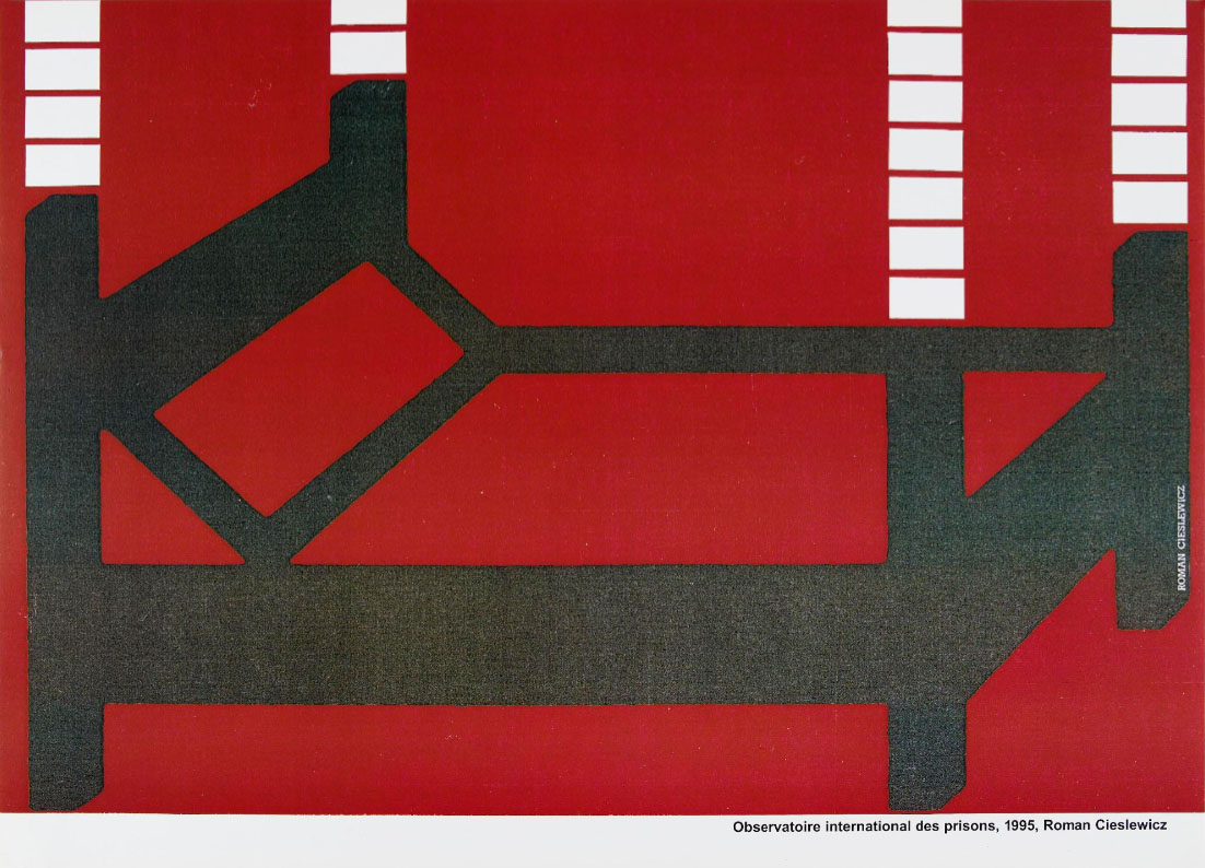 Okładka - Observatoire international des prisons, 1995, Roman Cieslewicz