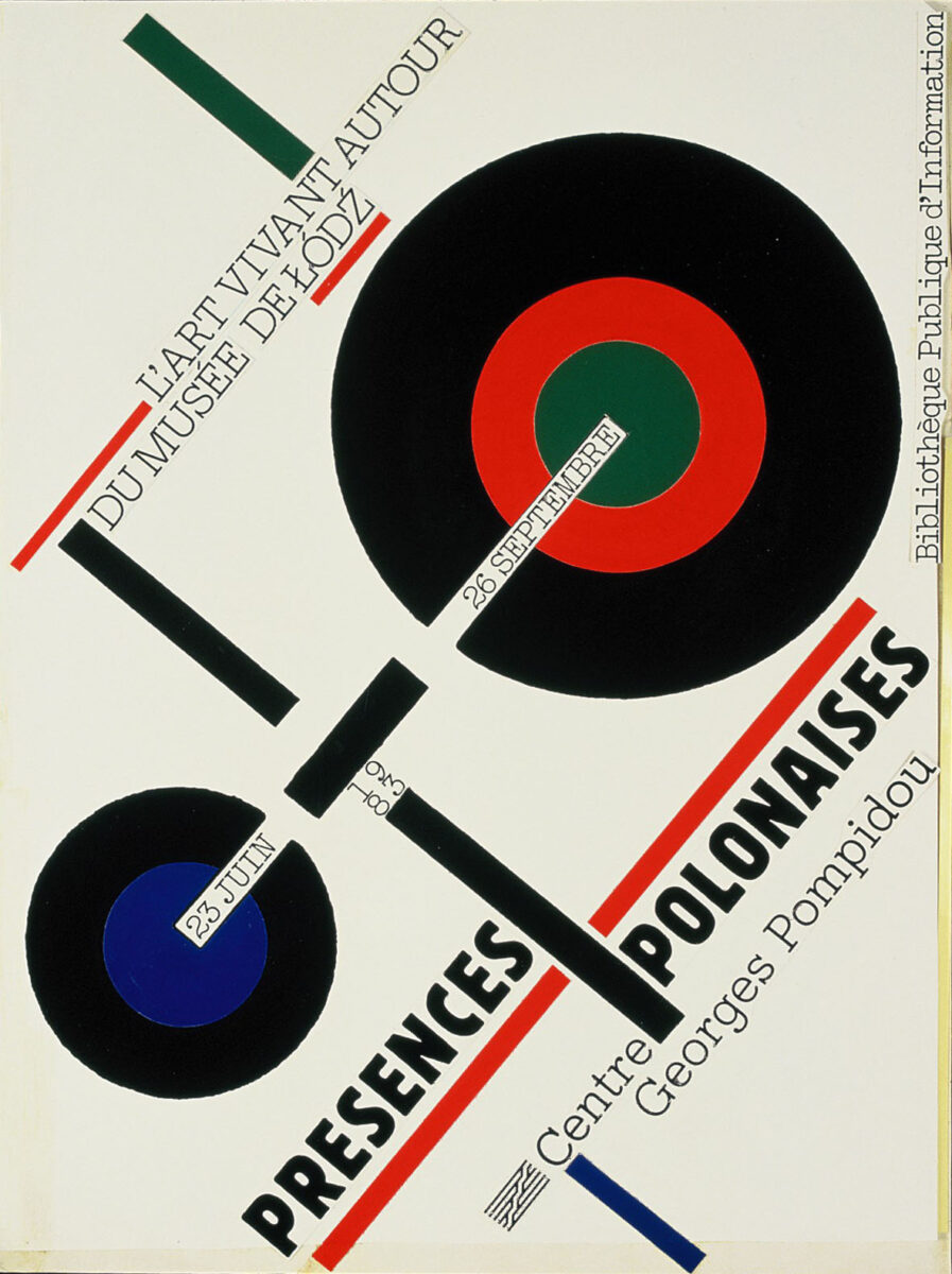 Okładka - Présences Polonaises, L'art vivant. 23 juin – 26 septembre 1983, Centre Georges Pompidou