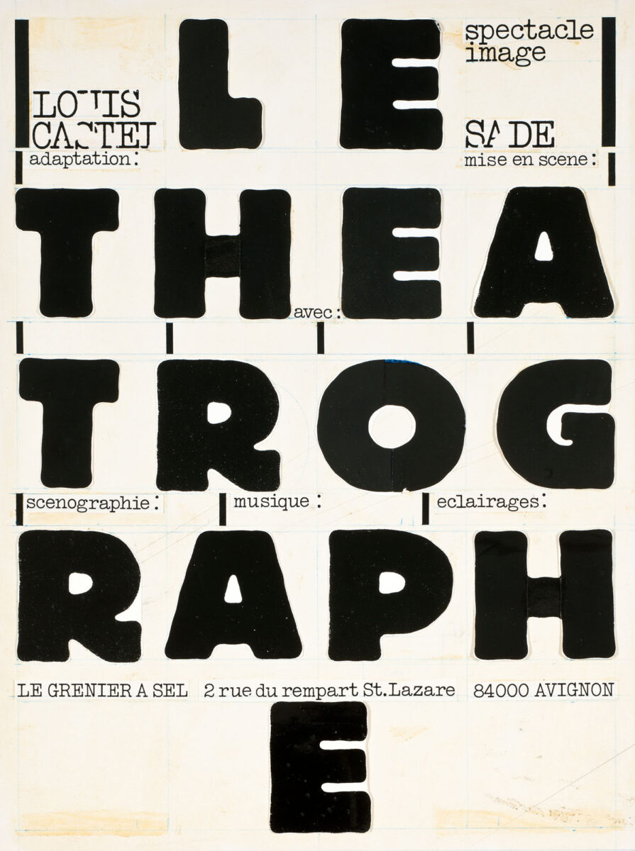 Okładka - Le Théatrographe, Louis Castel. Sade 1. Le Grenier à sel. Avignon