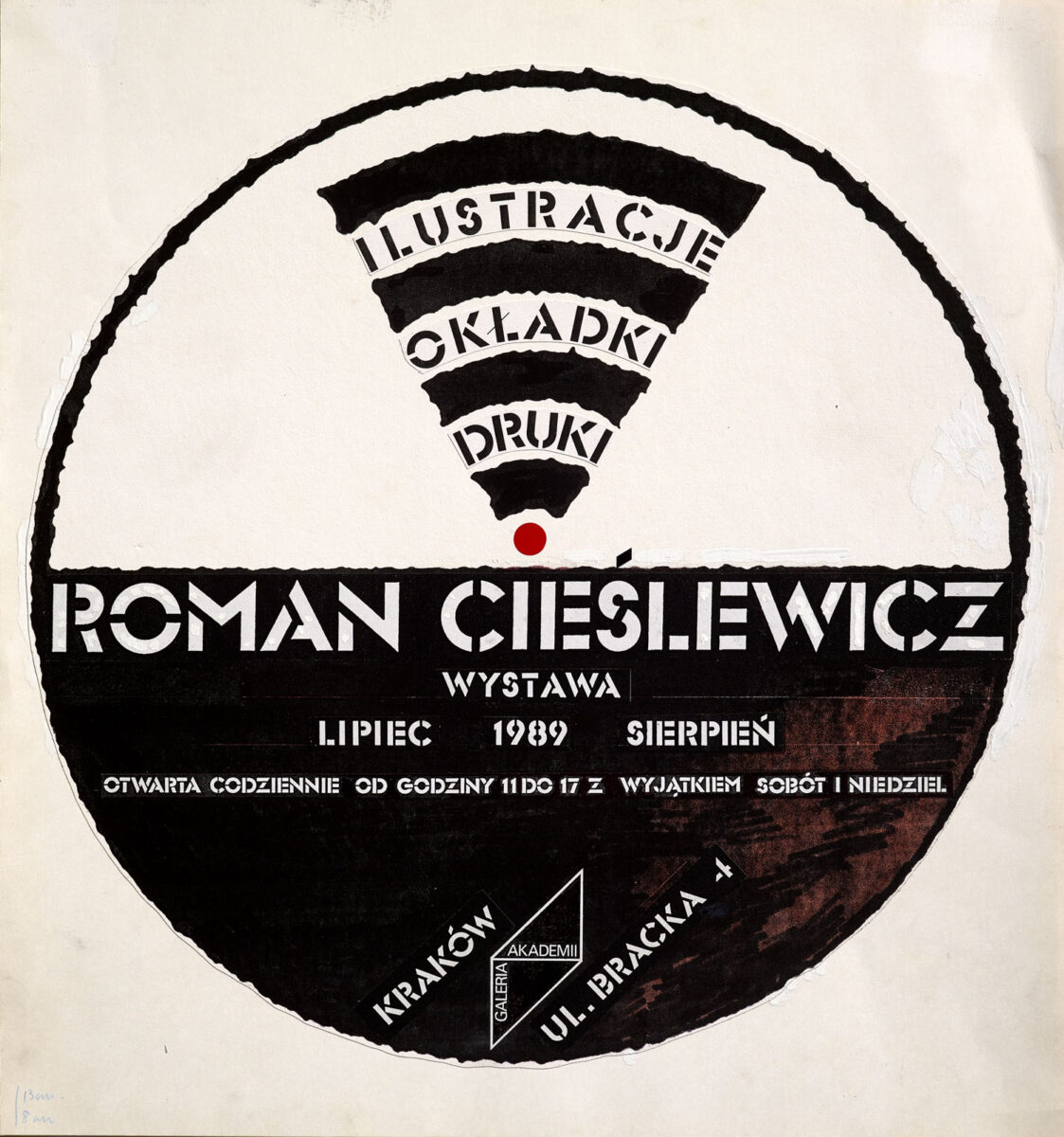 Okładka - Roman Cieślewicz. Ilustracje, okładki, druki. Wystawa, lipiec – sierpień 1989, Kraków ul. Bracka 4