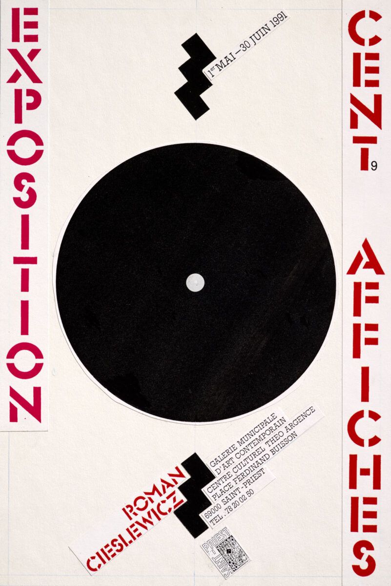 Okładka - Roman Cieslewicz. Exposition, cent affiches. 1 mai – 30 juin 1991, Saint-Priest