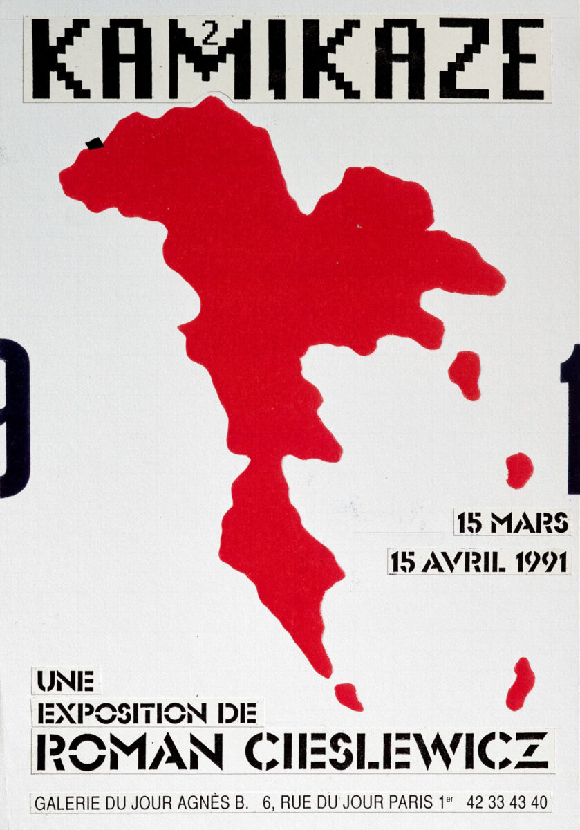 Okładka - Kamikaze 2. Une exposition de Roman Cieslewicz. Galerie du Jour agnès b., Paris, 15 Mars –15 Avril 1991