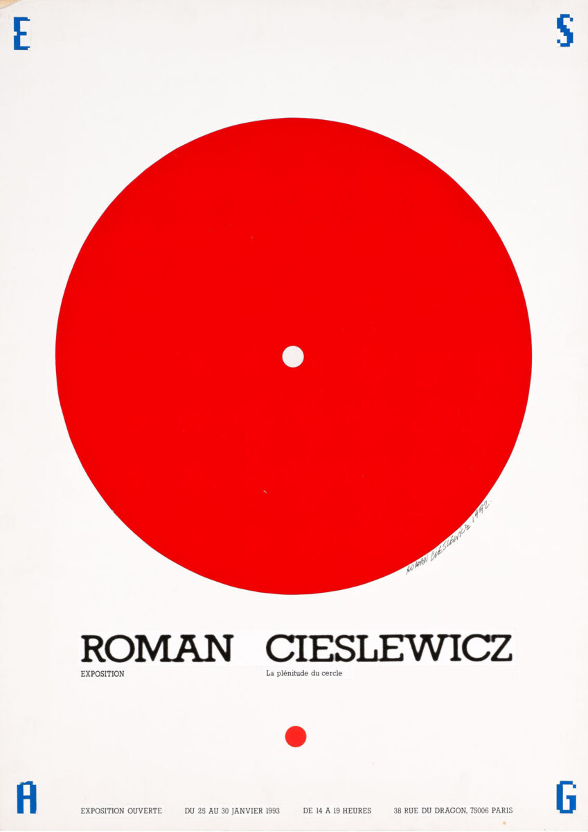 Okładka - Roman Cieslewicz. La plénitude du cercle. Exposition ESAG, du 25 au 30 janvier 1993