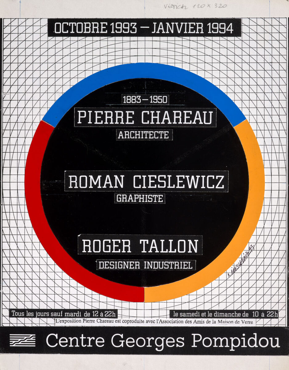 Okładka - Pierre Chareau 1883–1950 architecte, Roman Cieslewicz graphiste, Roger Tallon designer industriel