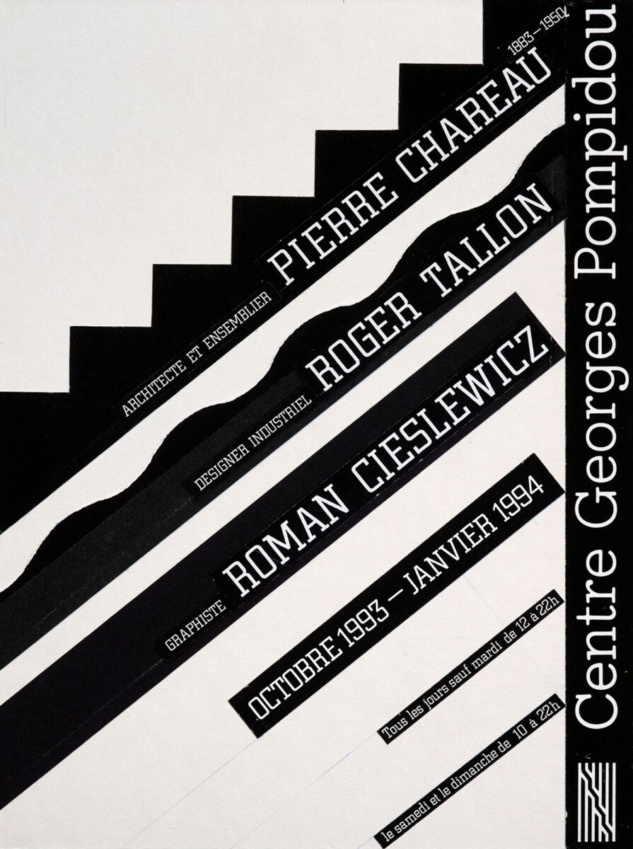 Okładka - Pierre Chareau, Roger Tallon, Roman Cieslewicz, Centre Georges Pompidou, octobre 1993 – janvier 1994