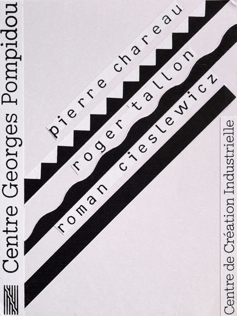 Okładka - Pierre Chareau, Roger Tallon, Roman Cieslewicz, Centre Georges Pompidou, Centre de Création Industrielle
