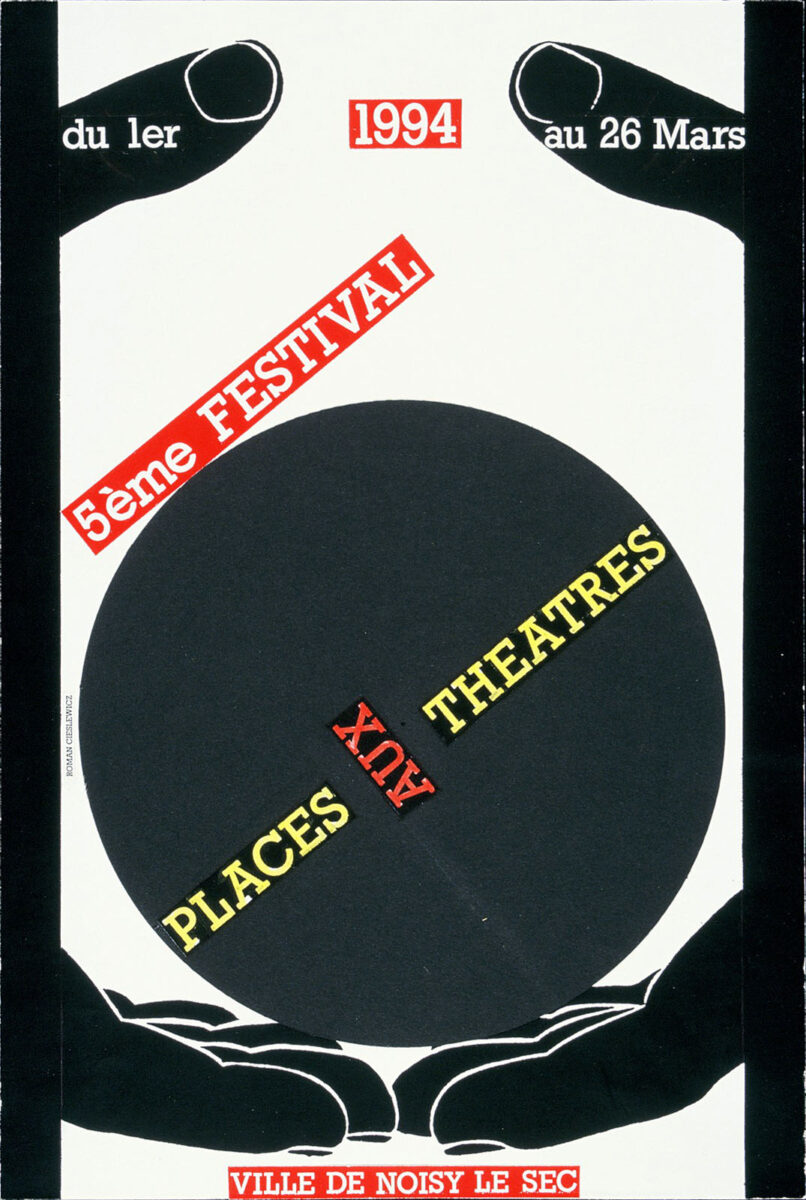 Okładka - Places aux Théâtres, 5ème Festival, du 1er au 26 mars 1994, Ville de Noisy-le-Sec