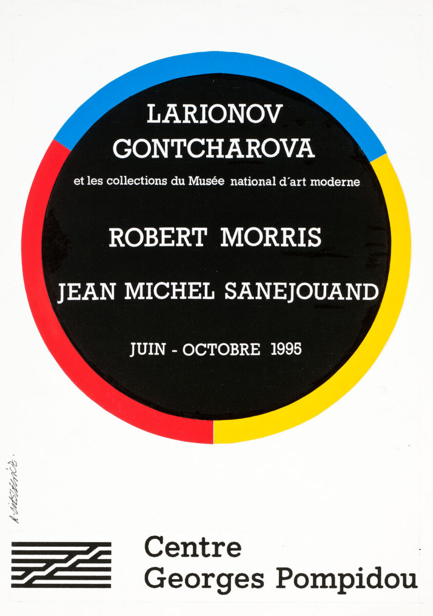 Okładka - Larionov, Gontcharova et les collections du Musée national d'art moderne, Robert Morris, Jean-Michel Sanejouand. Juin – octobre 1995, Centre Georges Pompidou