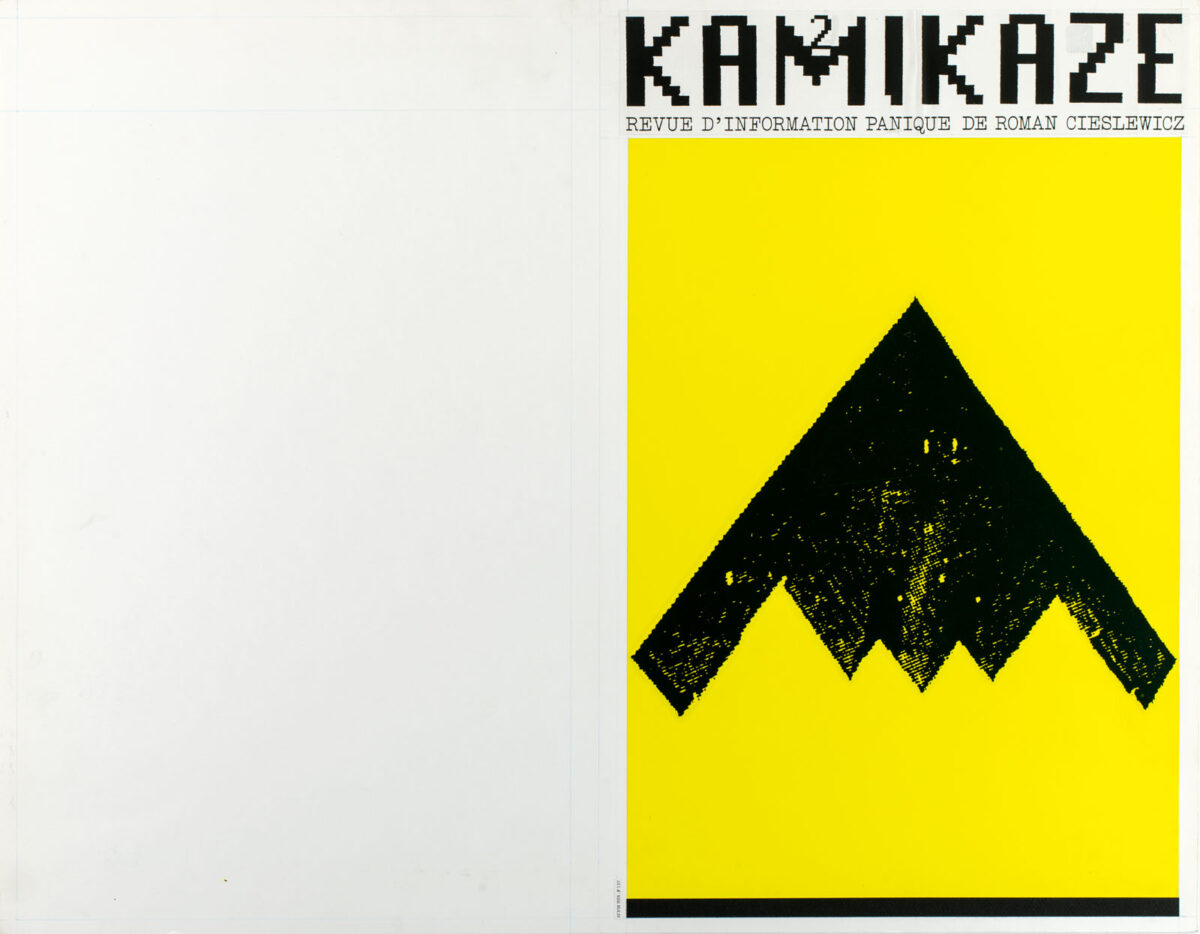 Okładka - Kamikaze 2. Revue d'information panique et de Roman Cieslewicz