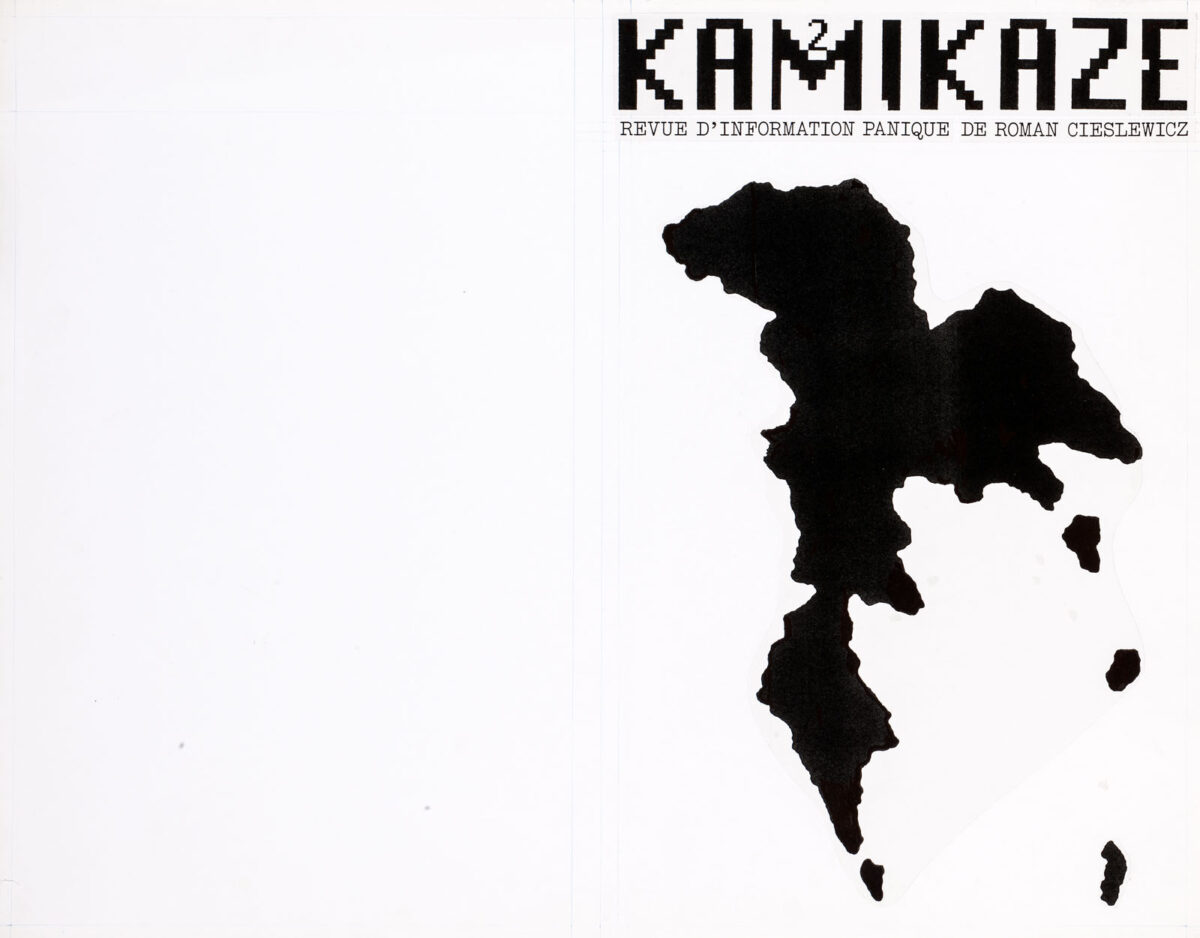 Okładka - Kamikaze 2. Revue d'information panique et de Roman Cieslewicz