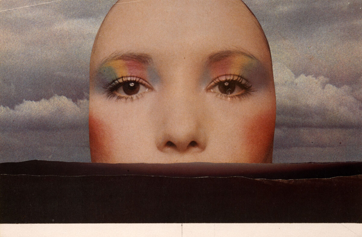 Okładka - [Campagne Zinzolins de Lancaster. Yeux avec maquillage arc-en-ciel vertical]