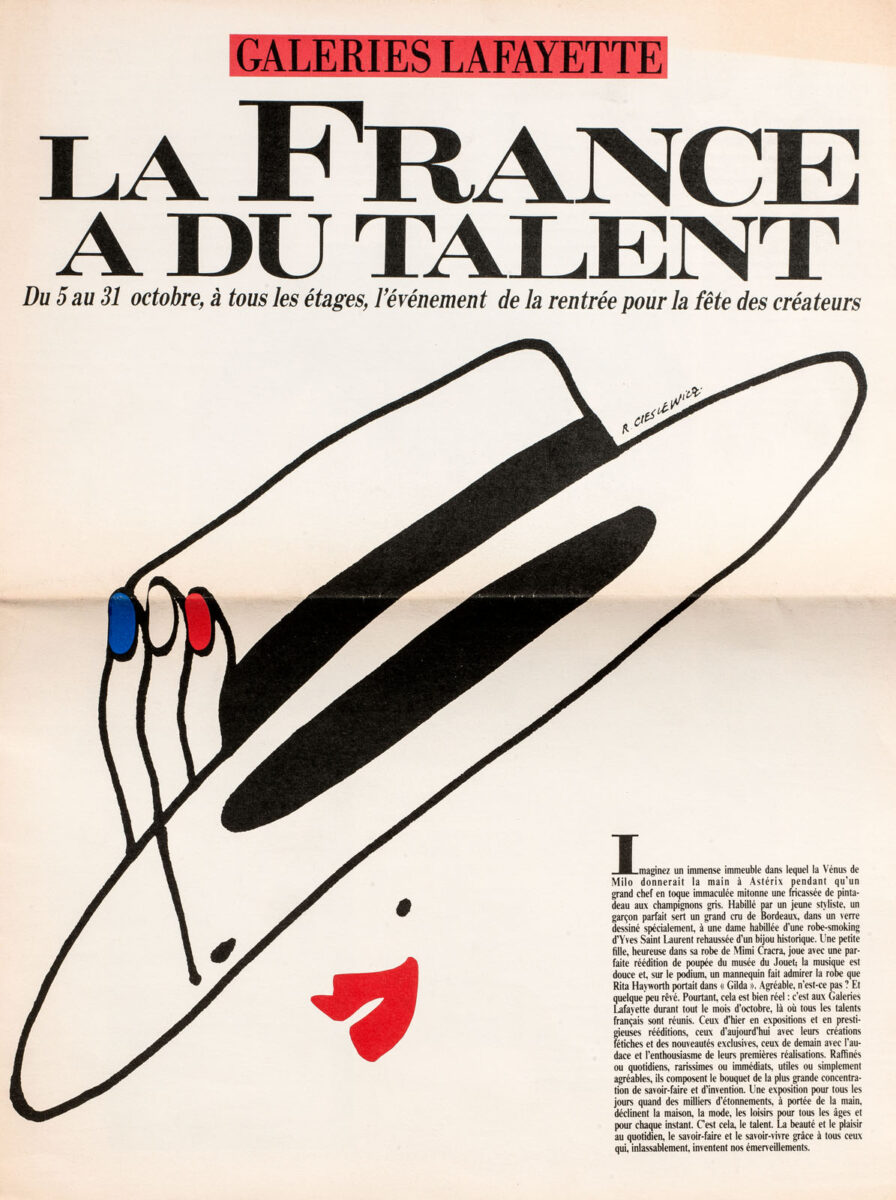 Okładka - Galeries Lafayette. La France a du talent. Du 5 au 31 octobre, à tous les étages, l'événement de la rentrée pour la fête des créateurs
