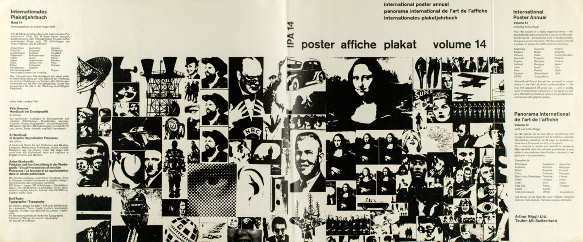 Okładka - International Poster Annual. Poster, Affiche, Plakat, vol. 14
