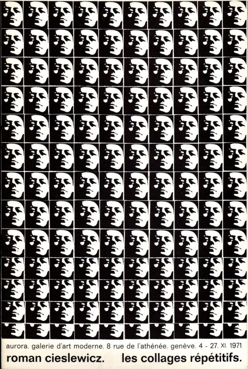 Okładka - Roman Cieslewicz. Les collages répétitifs, Aurora, Galerie d'Art Moderne, Genève, 4 - 27.XI.1971