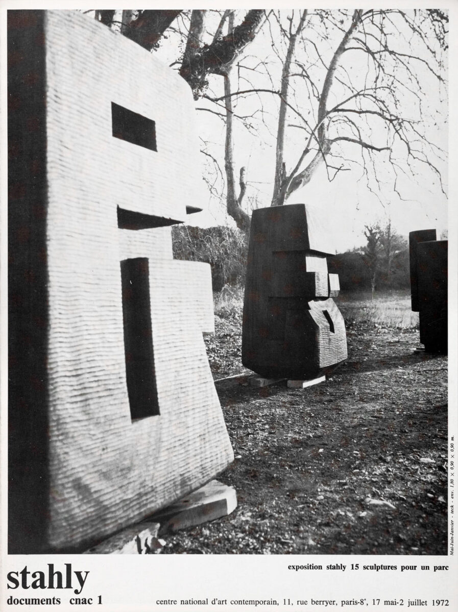 Okładka - Stahly. Documents CNAC 1. Exposition Stahly. 15 sculptures pour un parc. Centre national d’art contemporain