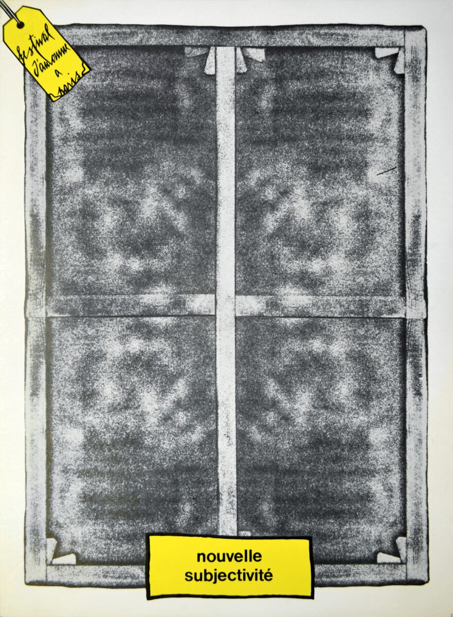 Okładka - Nouvelle Subjectivité, 11 rue berryer paris 8, 28 octobre – 19 décembre 1976