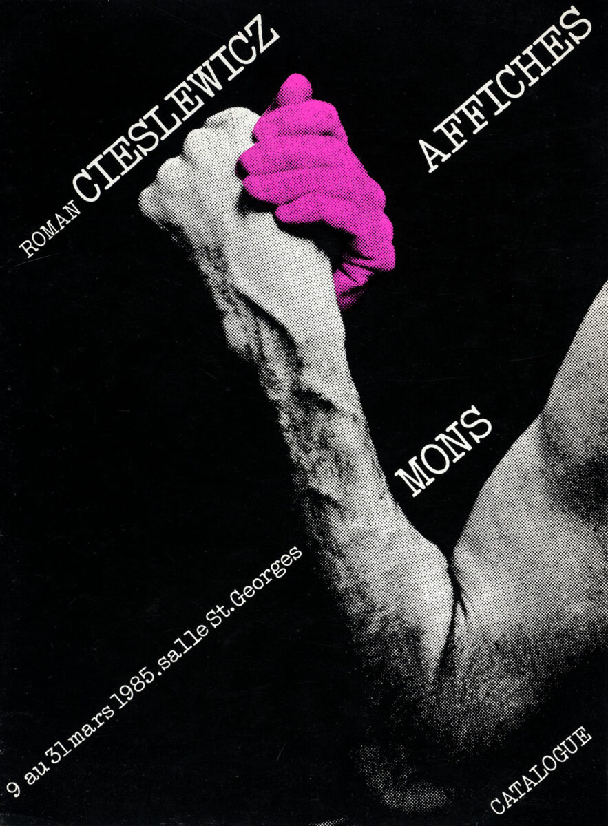 Okładka - Roman Cieslewicz. Affiches. Mons, catalogue, 9 au 31 mars 1985. Salle St. Georges