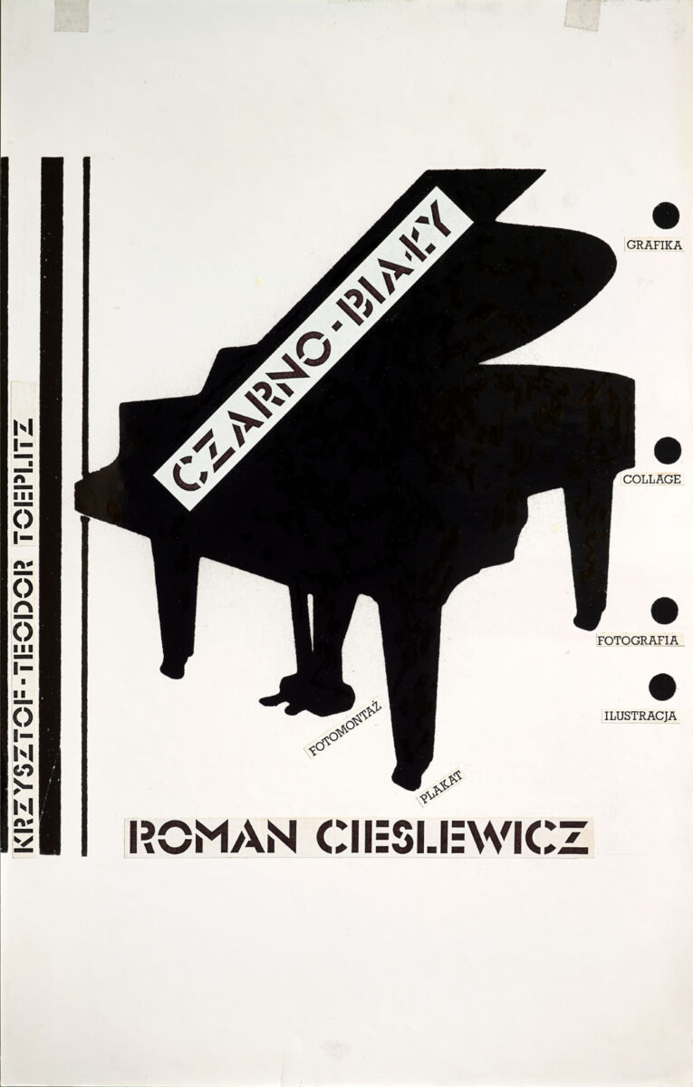Cover - Krzysztof-Teodor Toeplitz, Czarno-biały. Roman Cieslewicz (projekt)