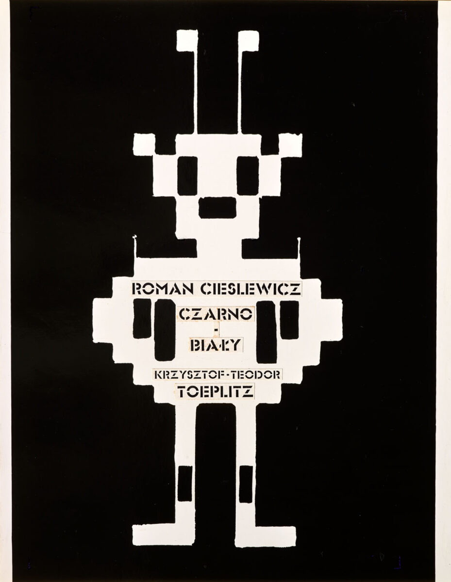 Okładka - Krzysztof-Teodor Toeplitz, Czarno-biały. Roman Cieslewicz (projekt)
