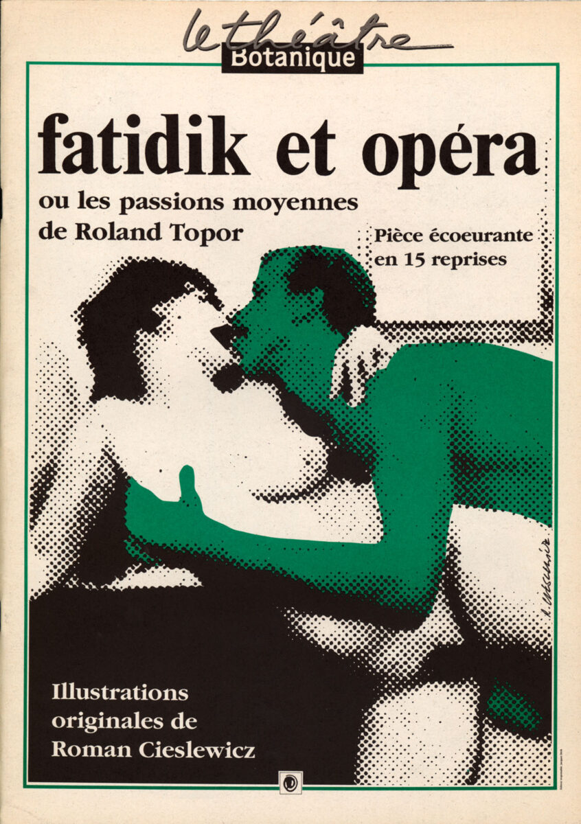 Okładka - Roland Topor, Fatidik et opéra, ou les passions moyennes. Pièce écoeurante en 15 reprises