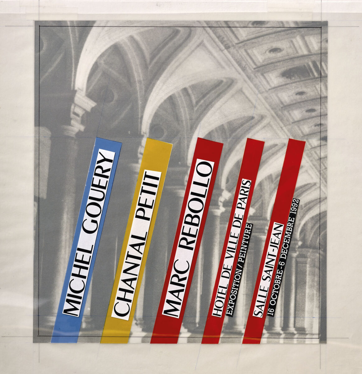 Cover - Michel Gouery, Chantal Petit, Marc Rebollo, Hôtel de Ville de Paris. Exposition / Peinture, Salle Saint-Jean, 16 octobre – 6 décembre 1992