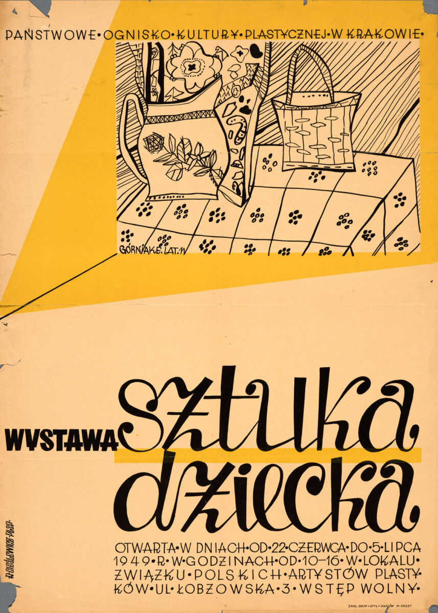 Okładka - Wystawa Sztuka dziecka. Państwowe Ognisko Kultury Plastycznej w Krakowie