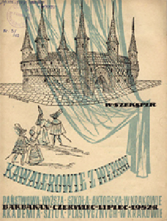 Okładka - Kawalerowie z Werony, W. Szekspir. Barbakan, czerwiec–lipiec 1952