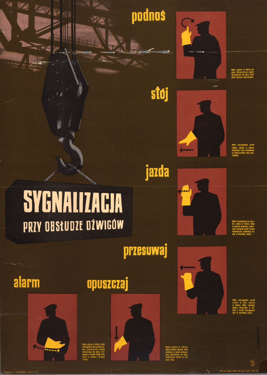 Okładka - Sygnalizacja przy obsłudze dźwigów
