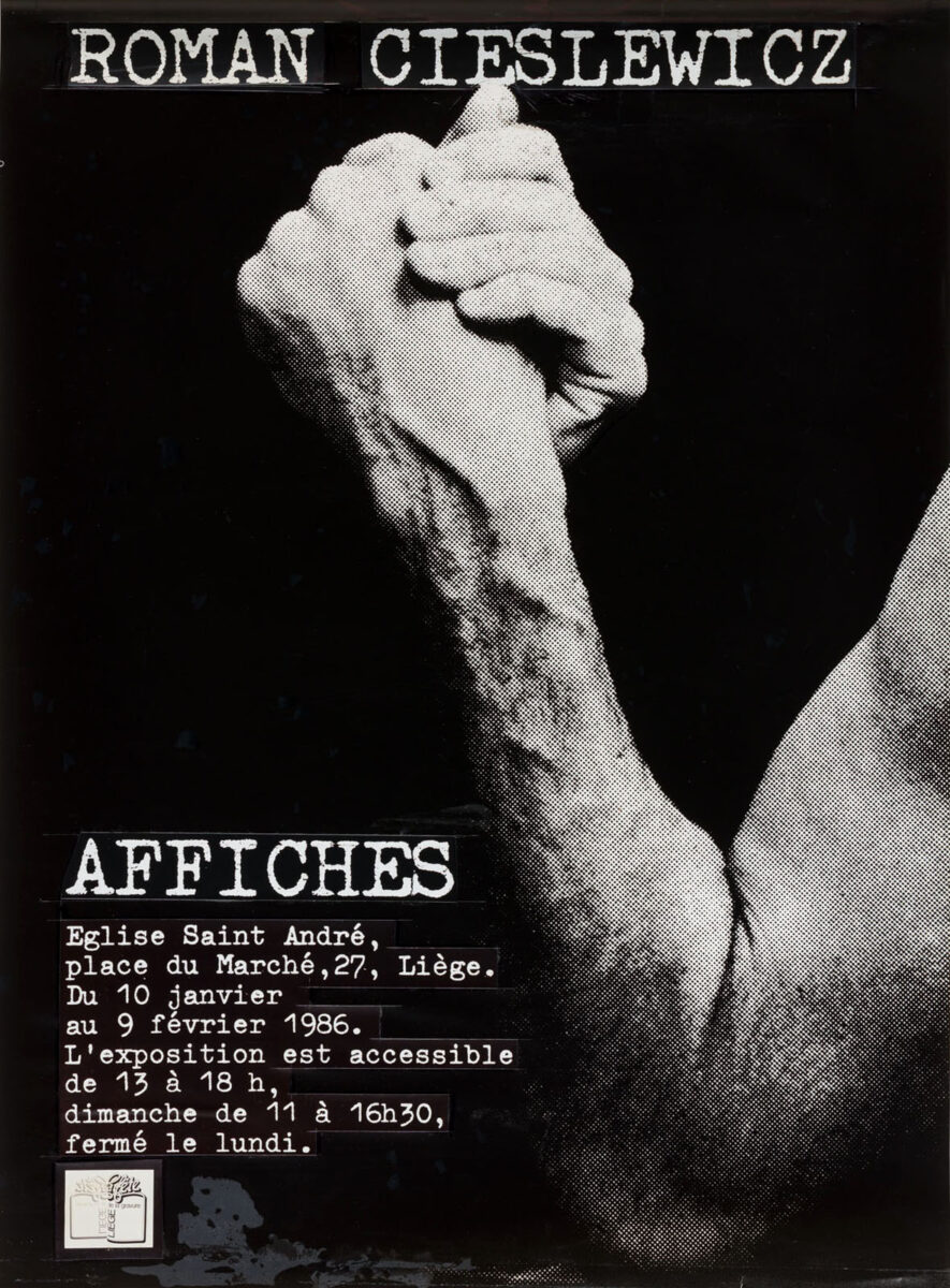 Okładka - Roman Cieslewicz. Affiches. Église Saint-André, Liège, du 10 janvier au 9 février 1986