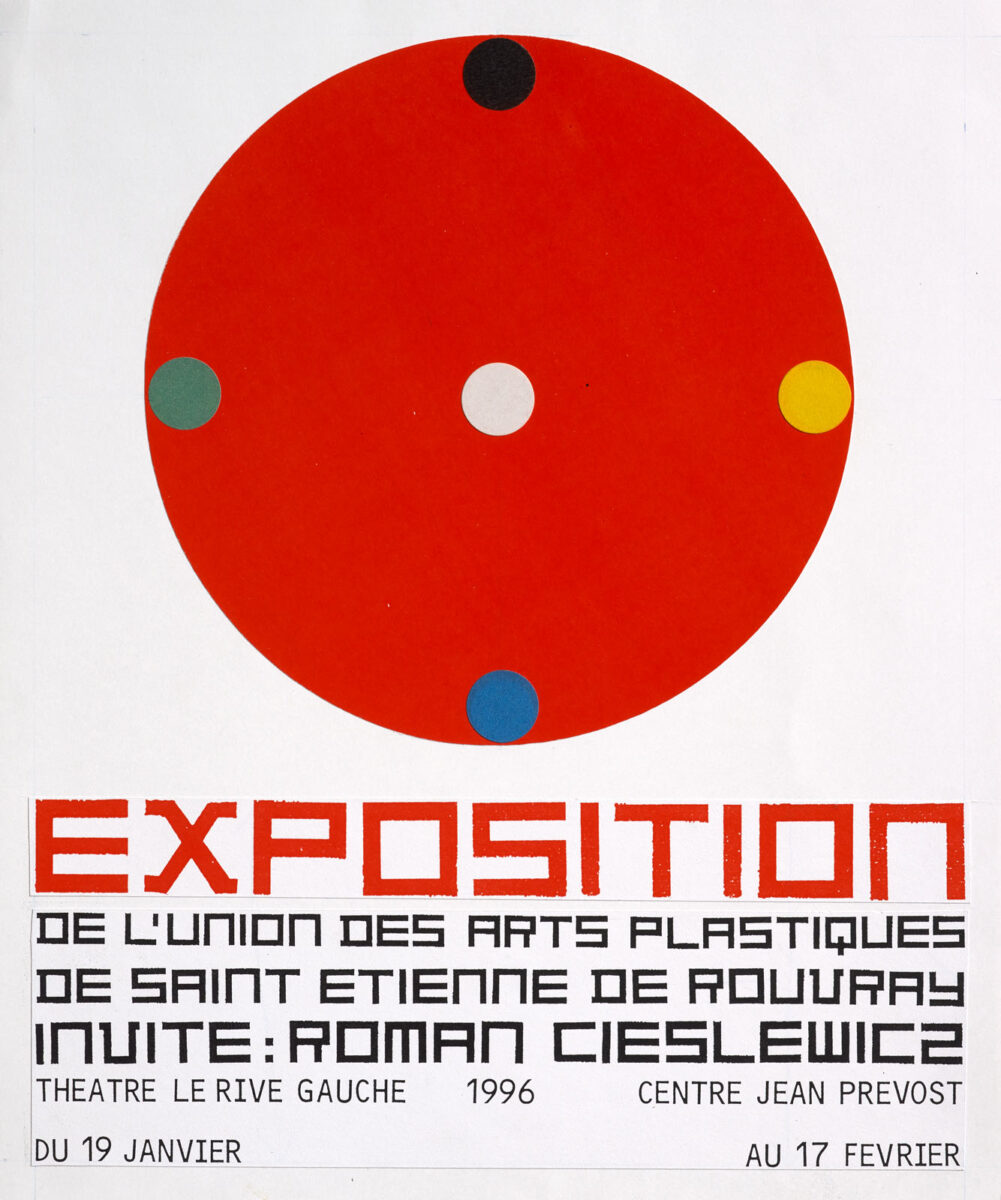 Okładka - Exposition de L’Union des Arts Plastiques, Saint-Étienne-du-Rouvray. Invité: Roman Cieslewicz, Théâtre le Rive Gauche, Centre Jean Prévost, 1996, du 19 janvier au 17 février
