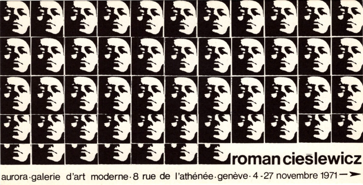 Okładka - Roman Cieslewicz. Les collages répétitifs, Aurora, Galerie d'Art Moderne, Genève, 4 – 27 novembre 1971
