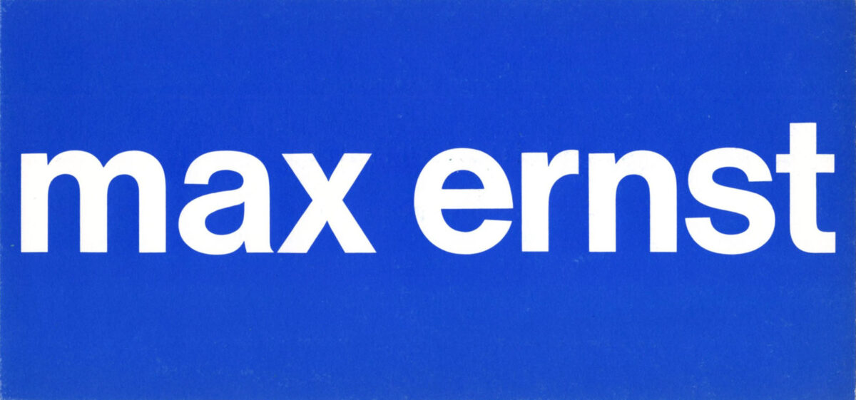 Cover - Max Ernst. Galeries nationales du Grand Palais, Paris, 1975