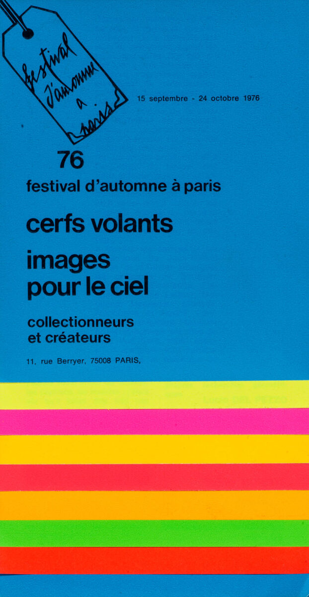 Okładka - Festival d'automne à Paris 76. Cerfs-volants, images pour le ciel. Collectionneurs et créateurs