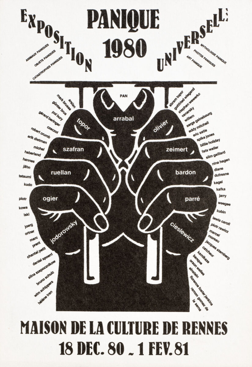 Okładka - Exposition: Panique universelle 1980. Maison de la culture de Rennes, 18 décembre 80 – 1 février 1981